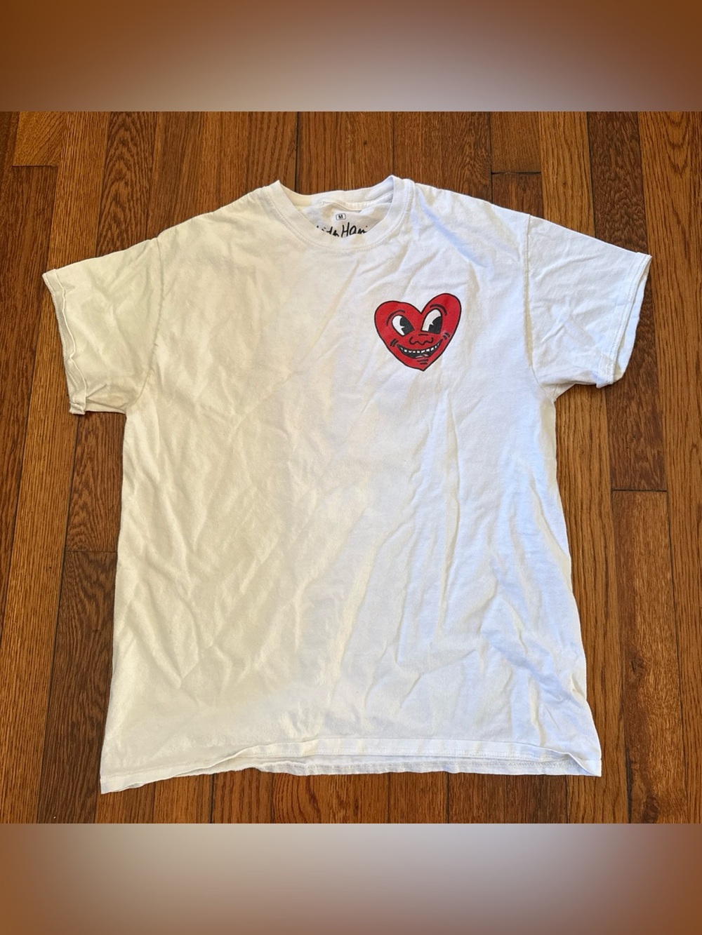 Keith Haring size medium heart short sleeve T-shirt